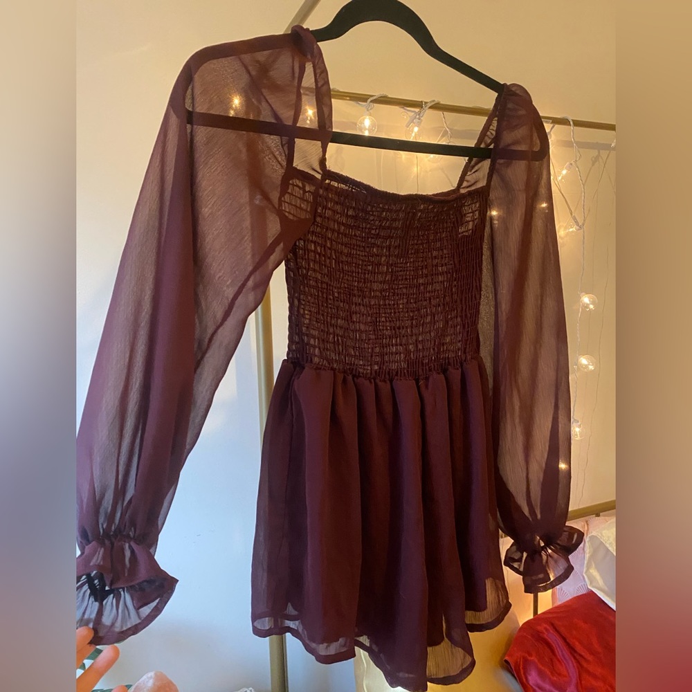 Lucy in the Sky maroon romper